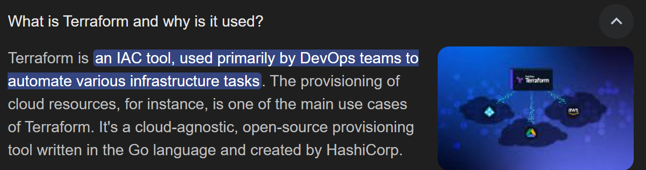 Terraform logo and explanation
